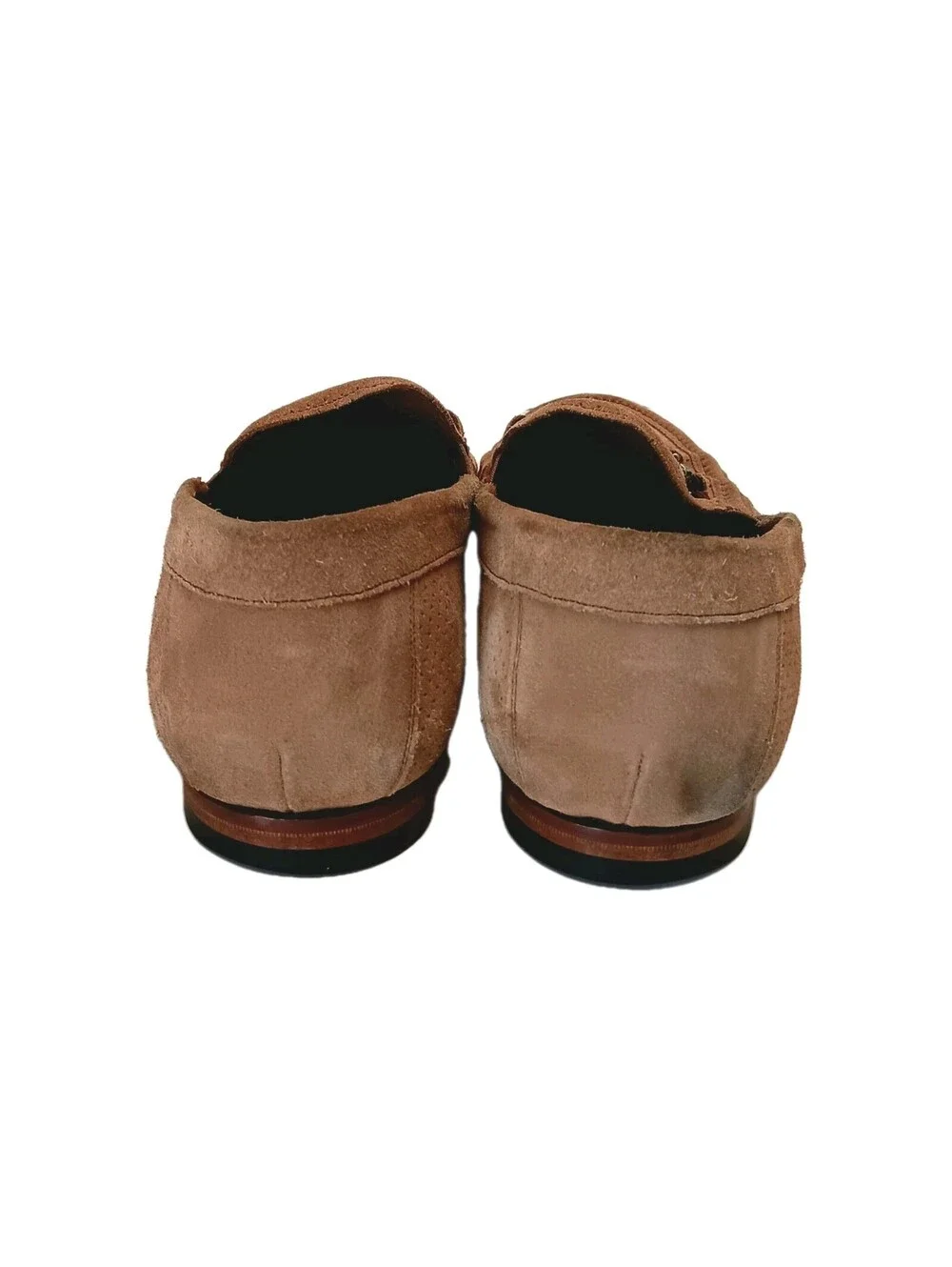 Mezlan Men's Slip-On Loafers Brown Suede Size 11.5 M Dress Shoes Perforated